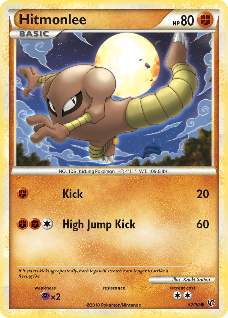 Hitmonlee (52/90) [HeartGold & SoulSilver: Undaunted] | Exor Games Dartmouth