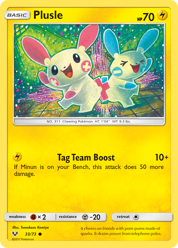 Plusle (33/73) [Sun & Moon: Shining Legends] | Exor Games Dartmouth