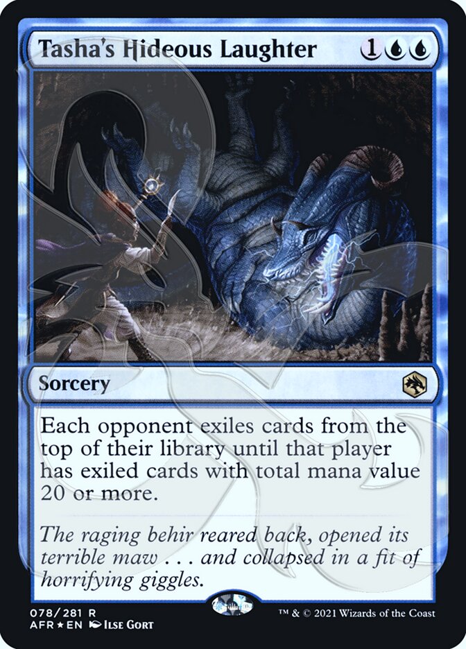 Tasha's Hideous Laughter (Ampersand Promo) [Dungeons & Dragons: Adventures in the Forgotten Realms Promos] | Exor Games Dartmouth