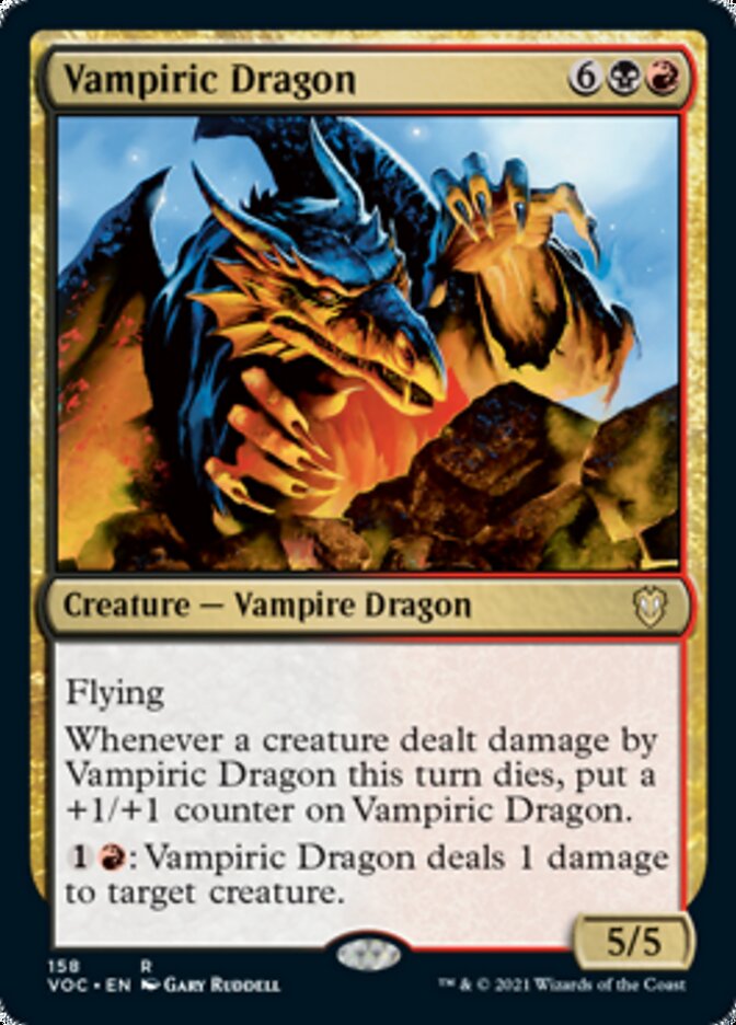 Vampiric Dragon [Innistrad: Crimson Vow Commander] | Exor Games Dartmouth