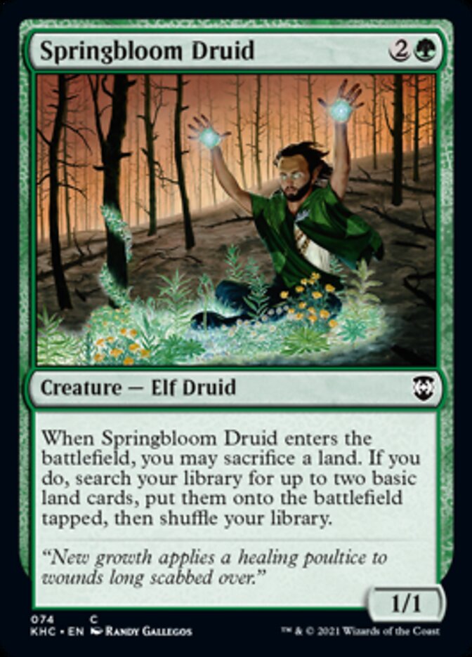 Springbloom Druid [Kaldheim Commander] | Exor Games Dartmouth