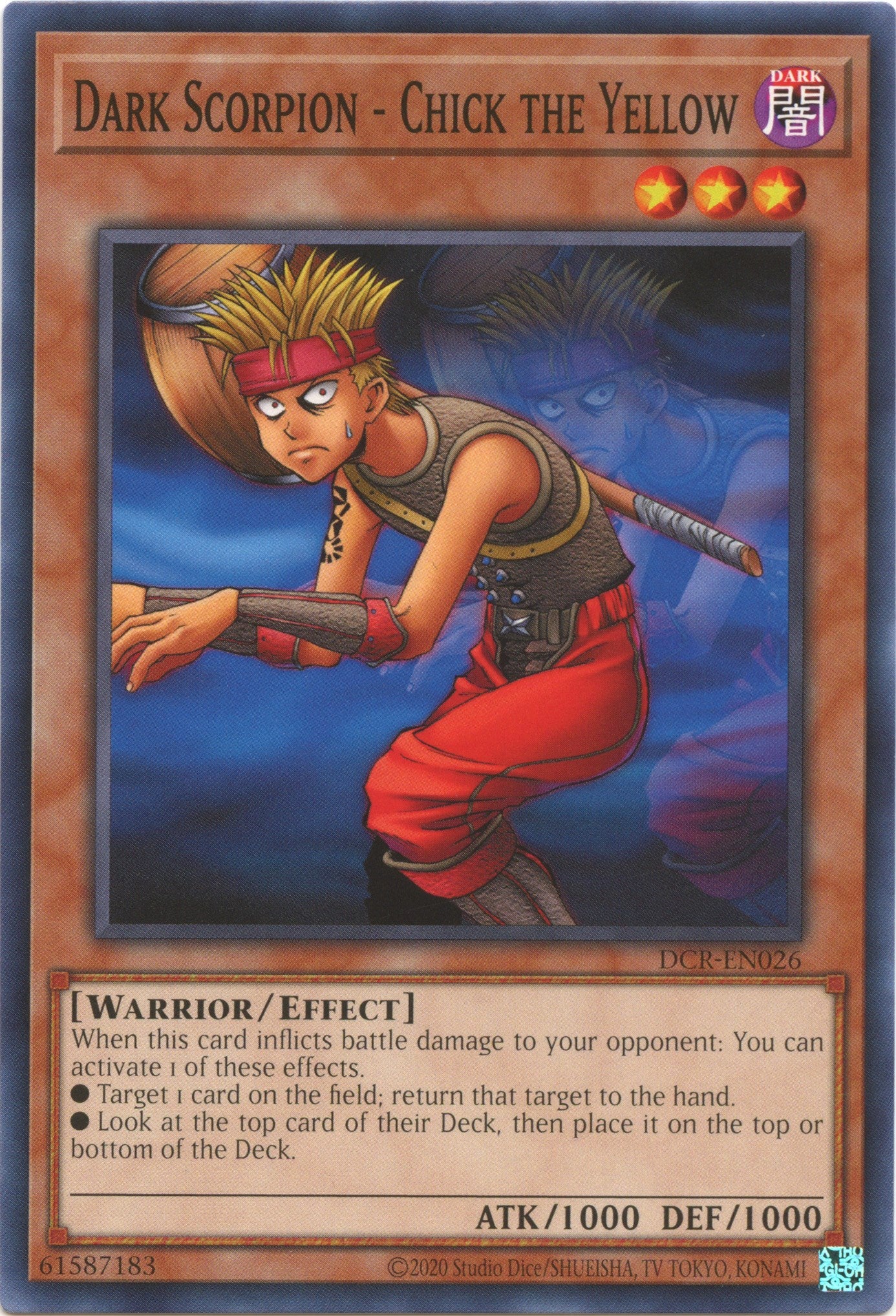 Dark Scorpion - Chick the Yellow (25th Anniversary) [DCR-EN026] Common | Exor Games Dartmouth