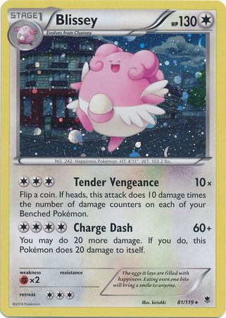 Blissey (81/119) (Cosmos Holo) [XY: Phantom Forces] | Exor Games Dartmouth