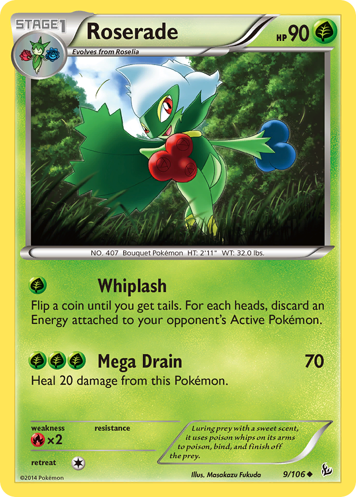 Roserade (9/106) [XY: Flashfire] | Exor Games Dartmouth