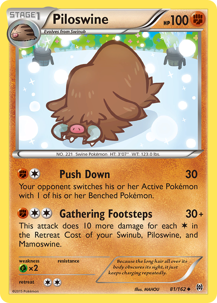 Piloswine (81/162) [XY: BREAKthrough] | Exor Games Dartmouth