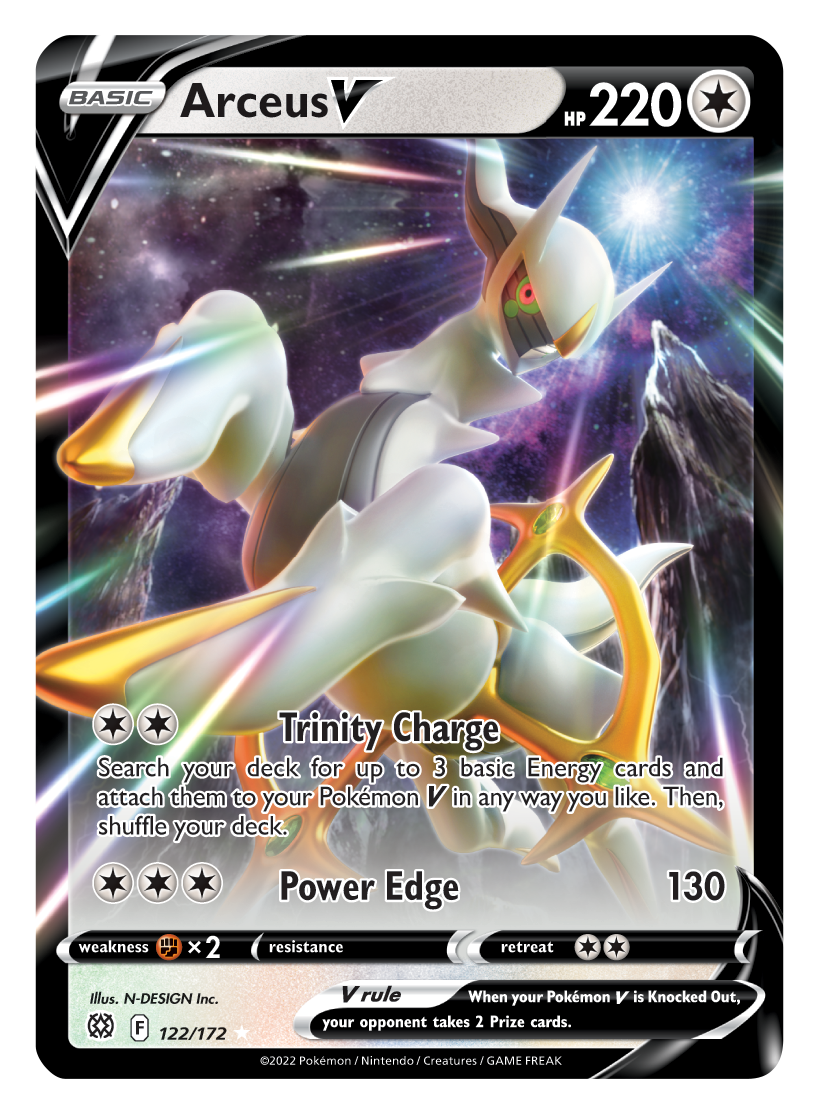 Arceus V (122/172) [Sword & Shield: Brilliant Stars] | Exor Games Dartmouth