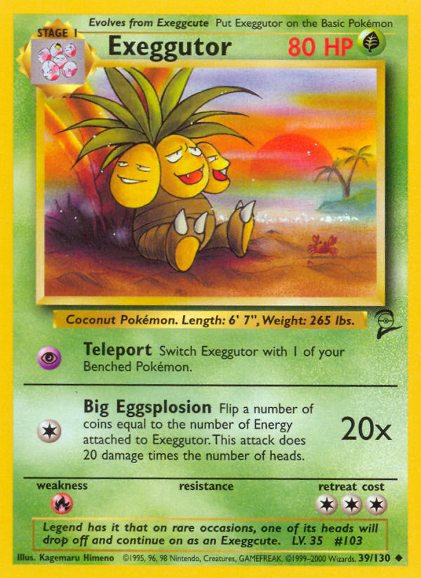 Exeggutor (39/130) [Base Set 2] | Exor Games Dartmouth