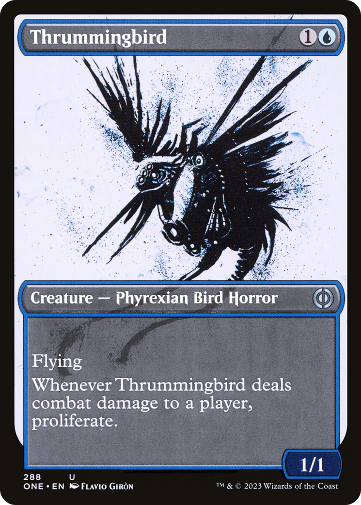 Thrummingbird (Showcase Ichor) [Phyrexia: All Will Be One] | Exor Games Dartmouth