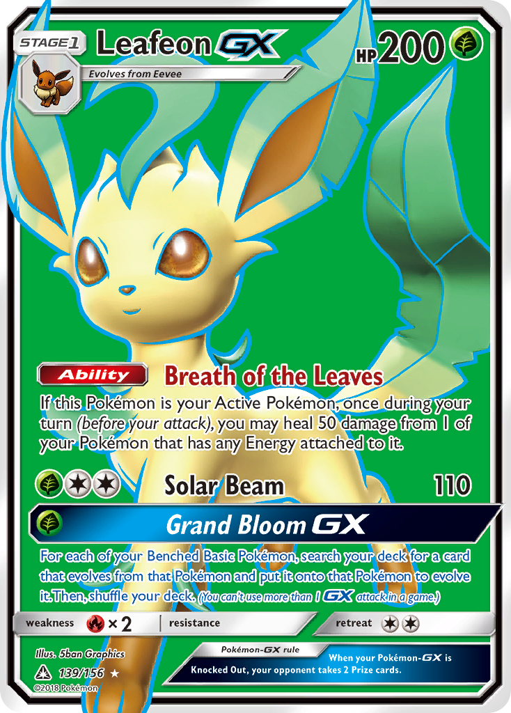 Leafeon GX (139/156) [Sun & Moon: Ultra Prism] | Exor Games Dartmouth