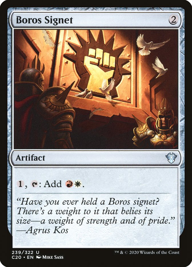 Boros Signet [Commander 2020] | Exor Games Dartmouth