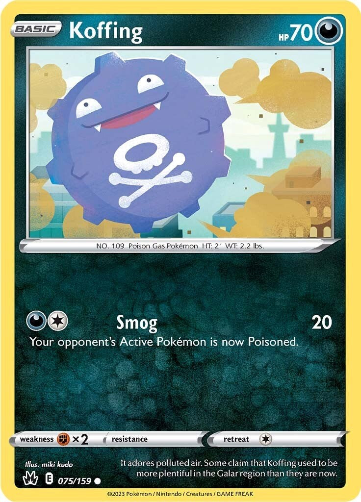 Koffing (075/159) [Sword & Shield: Crown Zenith] | Exor Games Dartmouth