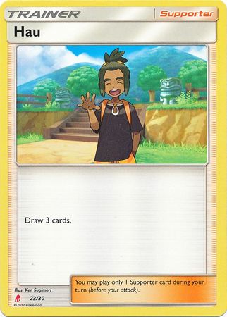 Hau (23/30) [Sun & Moon: Trainer Kit - Lycanroc] | Exor Games Dartmouth