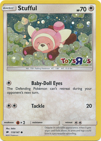 Stufful (110/147) (Toys R Us Promo) [Sun & Moon: Burning Shadows] | Exor Games Dartmouth