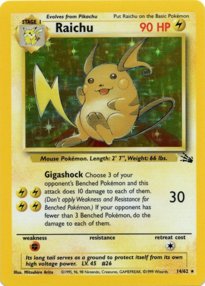 Raichu (14/62) [Fossil Unlimited] | Exor Games Dartmouth