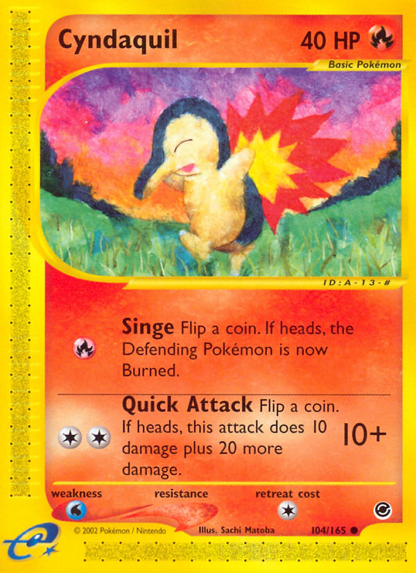 Cyndaquil (104/165) [Expedition: Base Set] | Exor Games Dartmouth