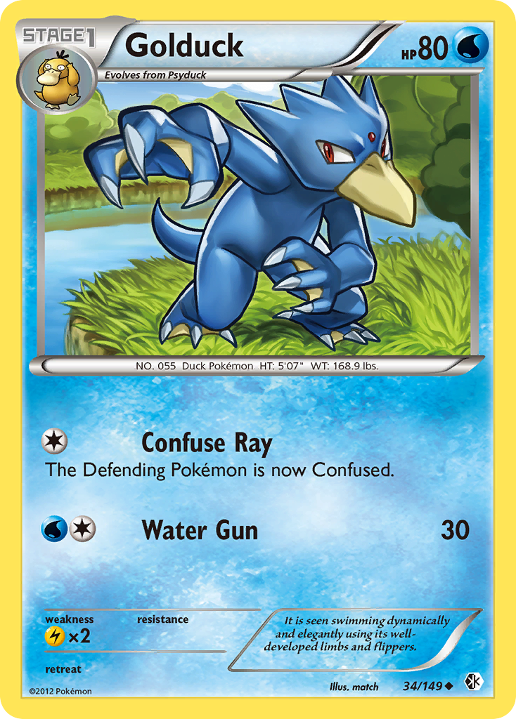 Golduck (34/149) [Black & White: Boundaries Crossed] | Exor Games Dartmouth