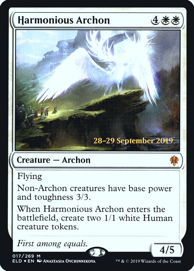 Harmonious Archon  [Throne of Eldraine Prerelease Promos] | Exor Games Dartmouth