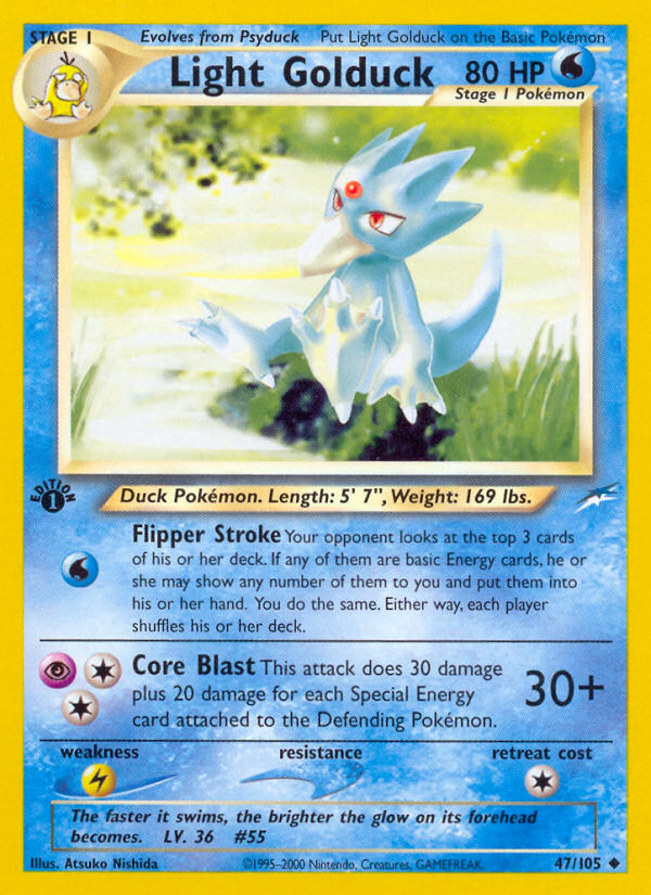 Light Golduck (47/105) [Neo Destiny 1st Edition] | Exor Games Dartmouth