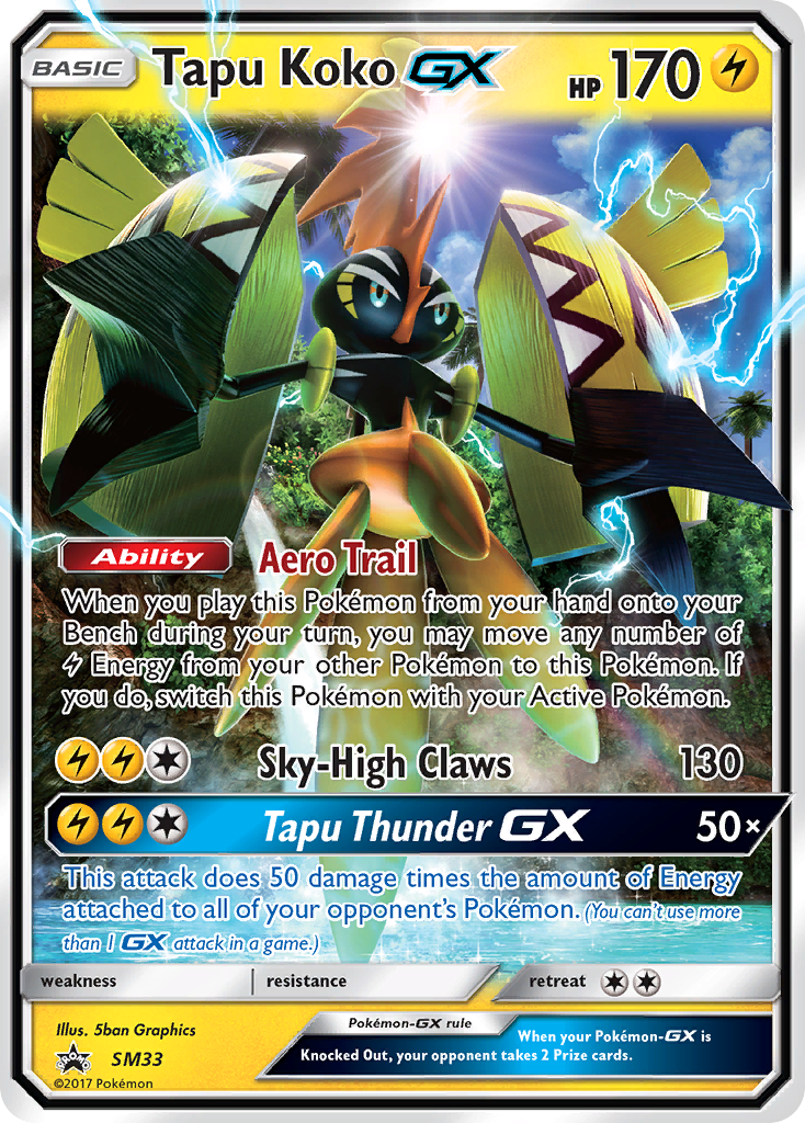 Tapu Koko GX (SM33) [Sun & Moon: Black Star Promos] | Exor Games Dartmouth