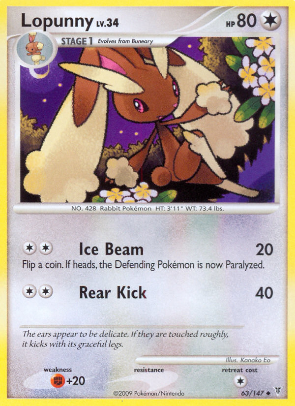 Lopunny (63/147) [Platinum: Supreme Victors] | Exor Games Dartmouth