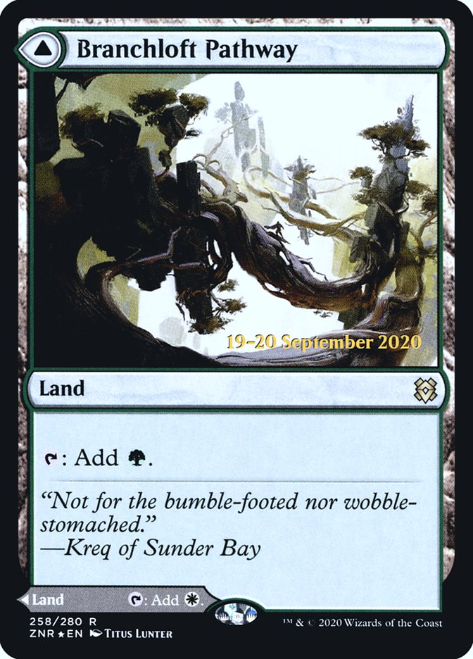 Branchloft Pathway // Boulderloft Pathway  [Zendikar Rising Prerelease Promos] | Exor Games Dartmouth