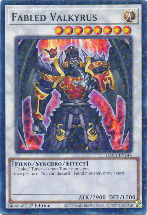 Fabled Valkyrus (Duel Terminal) [HAC1-EN144] Common | Exor Games Dartmouth