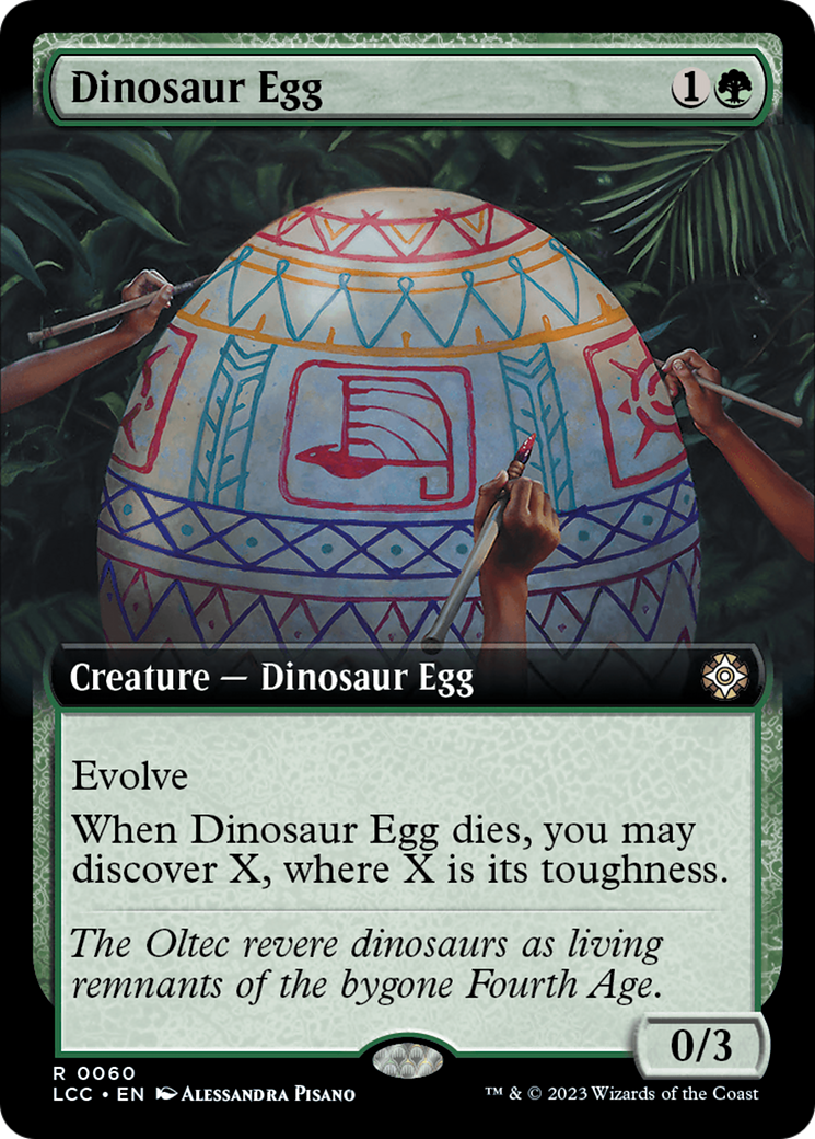 Dinosaur Egg (Extended Art) [The Lost Caverns of Ixalan Commander] | Exor Games Dartmouth