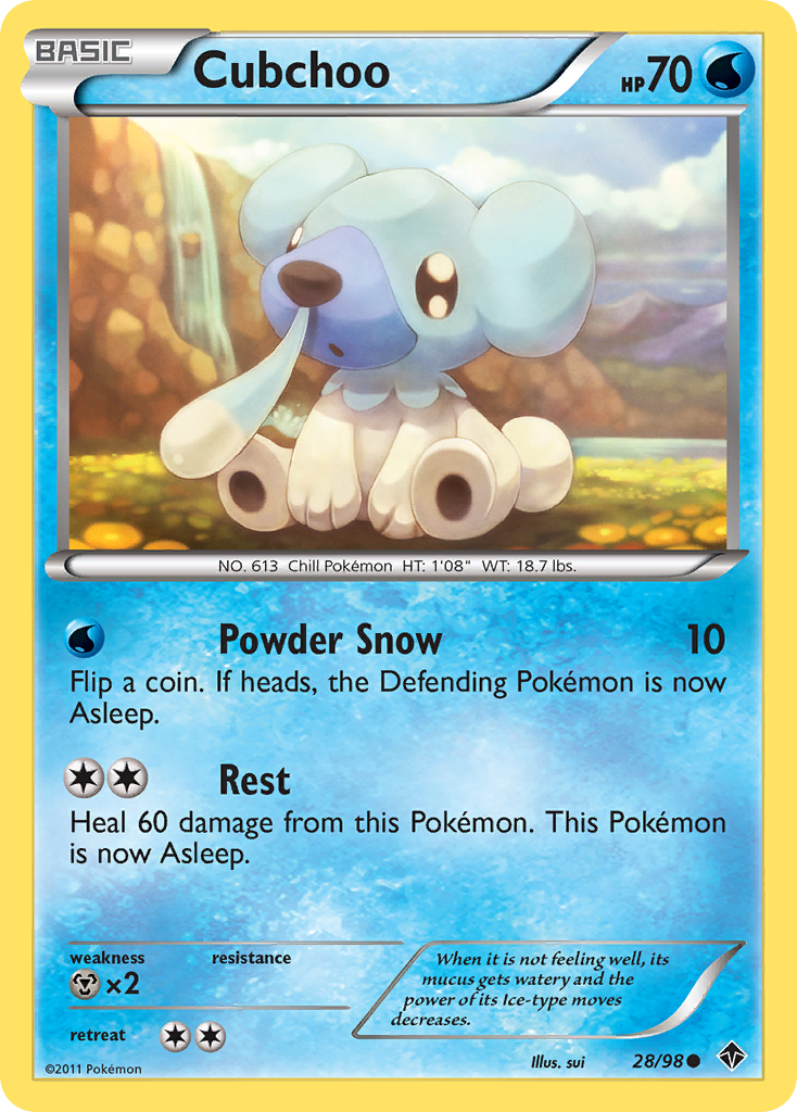 Cubchoo (28/98) [Black & White: Emerging Powers] | Exor Games Dartmouth