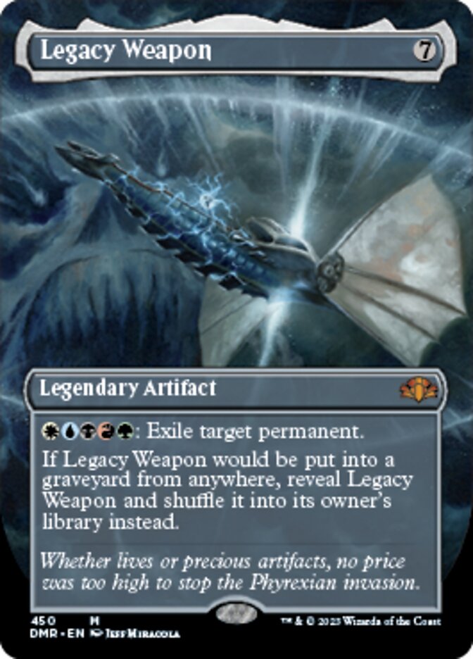 Legacy Weapon (Borderless Alternate Art) [Dominaria Remastered] | Exor Games Dartmouth