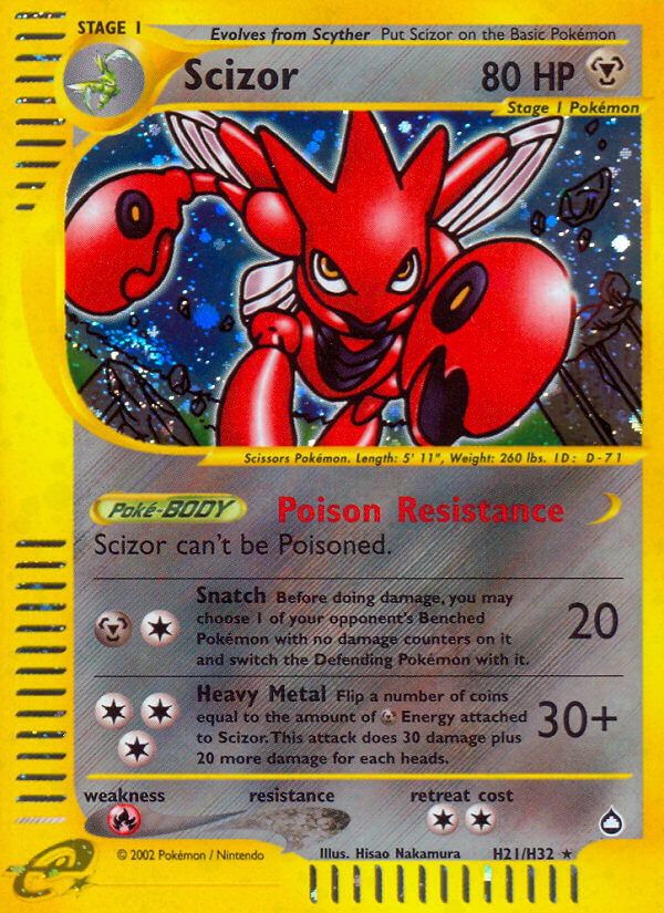 Scizor (H21/H32) [Aquapolis] | Exor Games Dartmouth