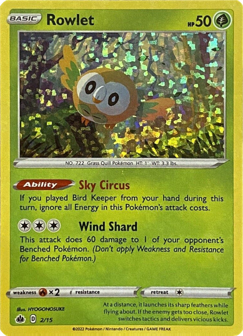 Rowlet (2/15) [McDonald's Promos: Match Battle] | Exor Games Dartmouth