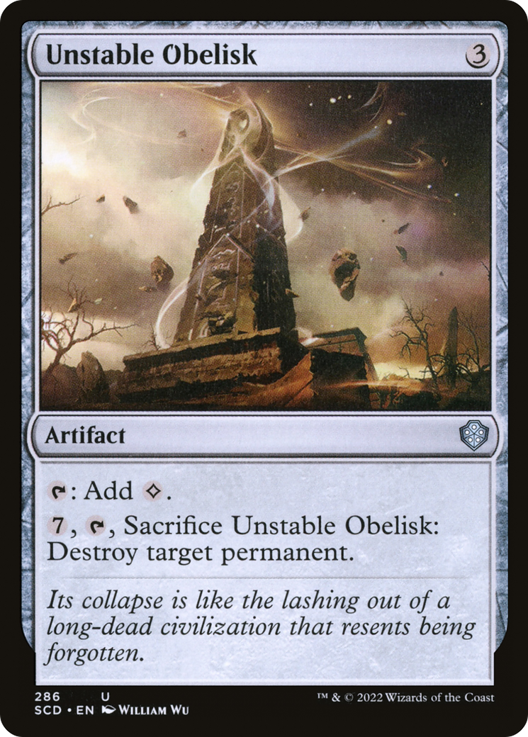 Unstable Obelisk [Starter Commander Decks] | Exor Games Dartmouth