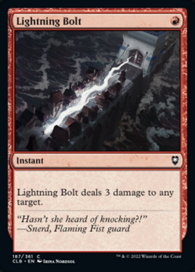 Lightning Bolt [Commander Legends: Battle for Baldur's Gate] | Exor Games Dartmouth