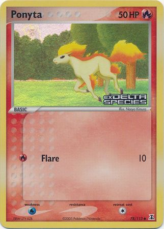 Ponyta (78/113) (Stamped) [EX: Delta Species] | Exor Games Dartmouth