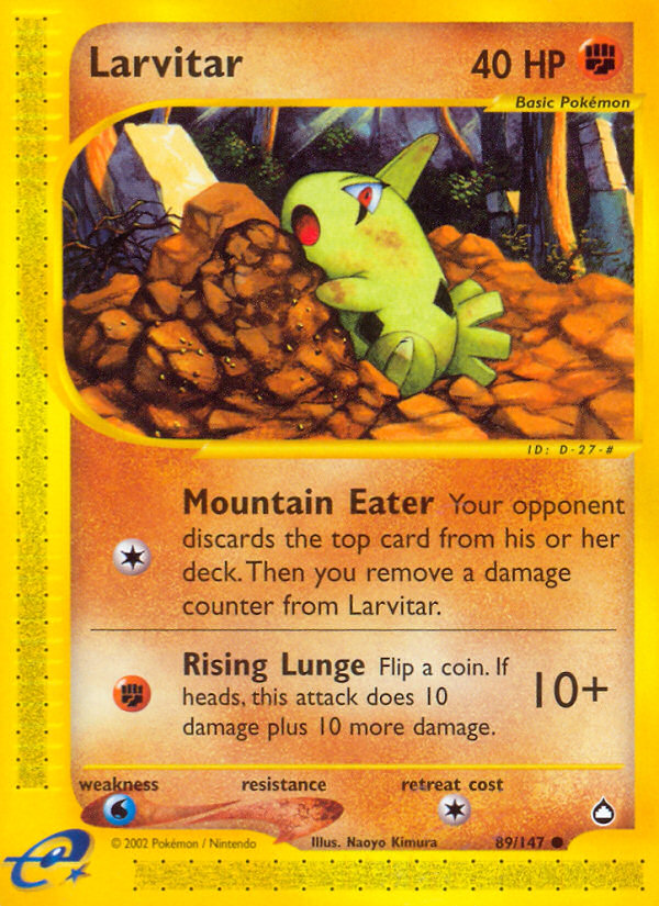 Larvitar (89/147) [Aquapolis] | Exor Games Dartmouth