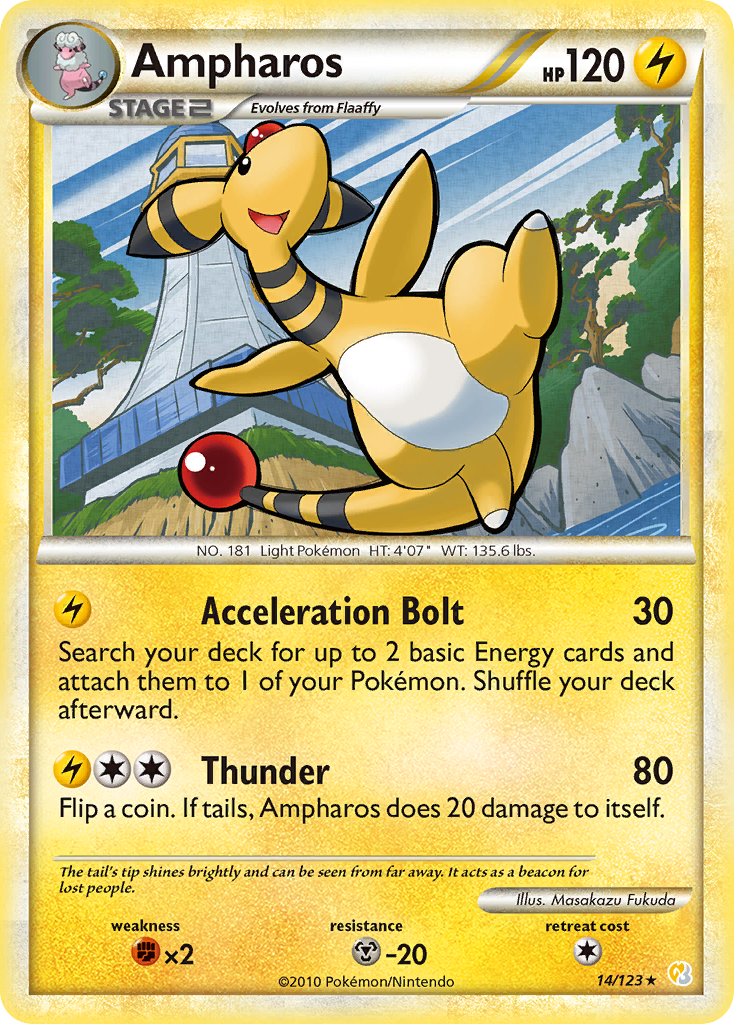 Ampharos (14/123) [HeartGold & SoulSilver: Base Set] | Exor Games Dartmouth