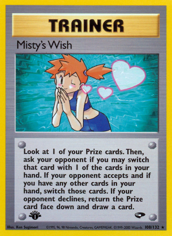 Misty's Wish (108/132) [Gym Challenge 1st Edition] | Exor Games Dartmouth