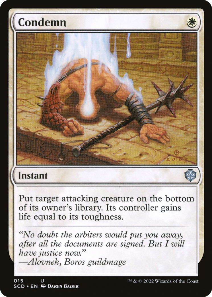 Condemn [Starter Commander Decks] | Exor Games Dartmouth