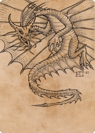 Ancient Gold Dragon Art Card (44) [Commander Legends: Battle for Baldur's Gate Art Series] | Exor Games Dartmouth