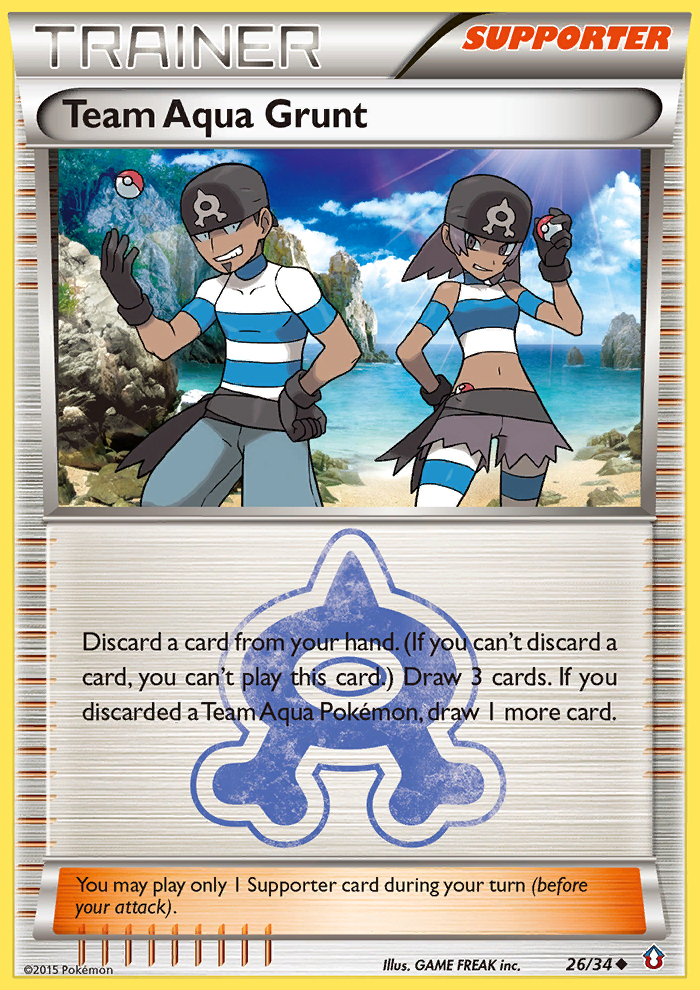 Team Aqua Grunt (26/34) [XY: Double Crisis] | Exor Games Dartmouth