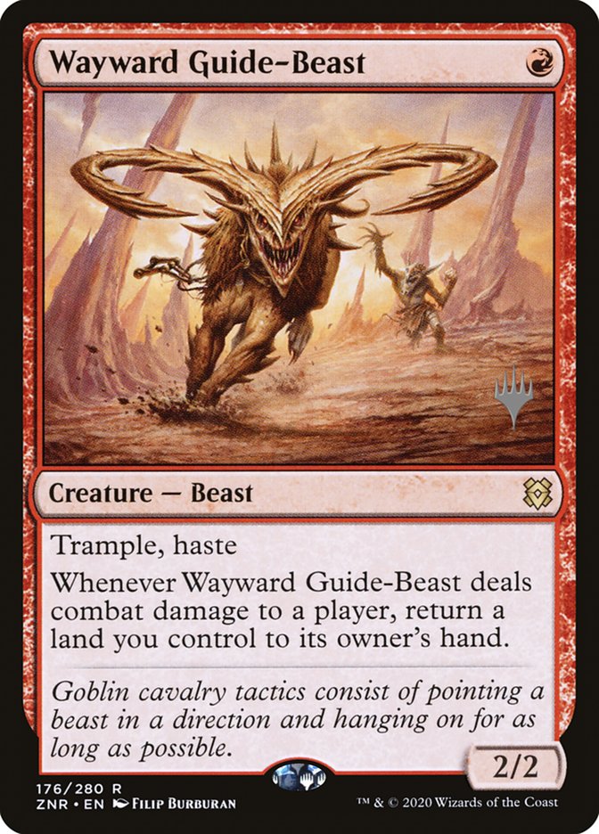 Wayward Guide-Beast (Promo Pack) [Zendikar Rising Promos] | Exor Games Dartmouth