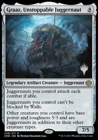 Graaz, Unstoppable Juggernaut (Promo Pack) [Phyrexia: All Will Be One Promos] | Exor Games Dartmouth