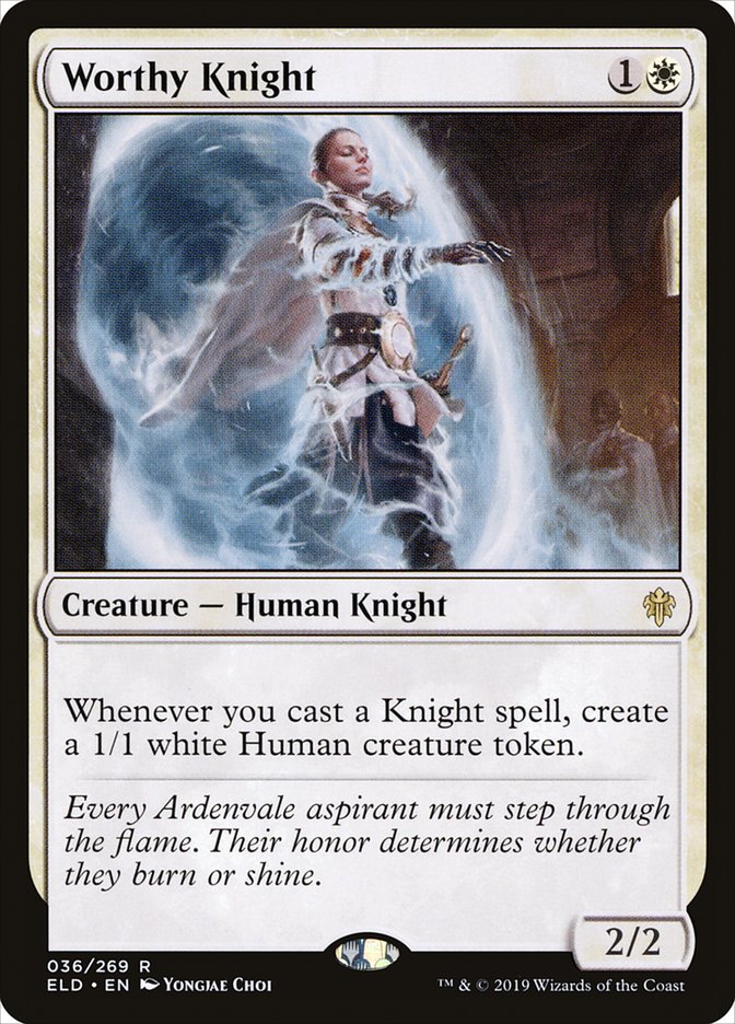 Worthy Knight [Throne of Eldraine] | Exor Games Dartmouth