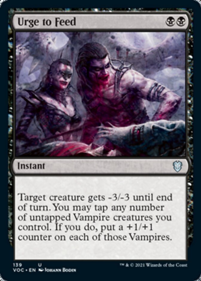 Urge to Feed [Innistrad: Crimson Vow Commander] | Exor Games Dartmouth