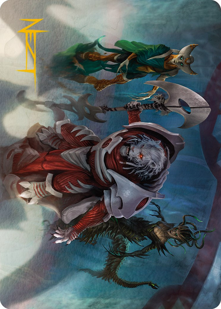 Norn's Decree Art Card (Gold-Stamped Signature) [Phyrexia: All Will Be One Art Series] | Exor Games Dartmouth