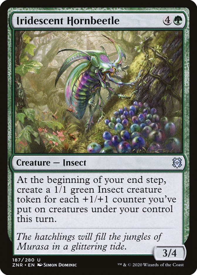 Iridescent Hornbeetle [Zendikar Rising] | Exor Games Dartmouth