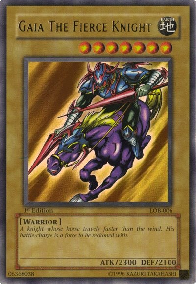 Gaia The Fierce Knight [LOB-006] Ultra Rare | Exor Games Dartmouth