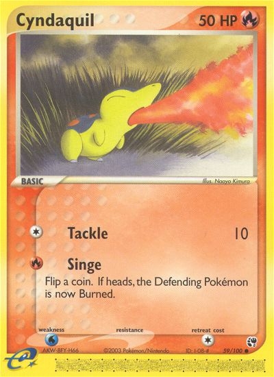 Cyndaquil (59/100) [EX: Sandstorm] | Exor Games Dartmouth