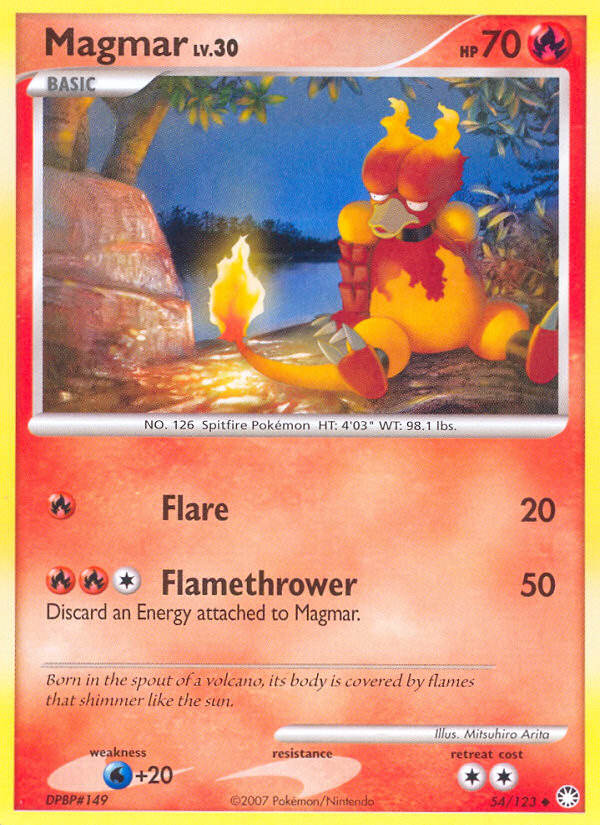 Magmar (54/123) [Diamond & Pearl: Mysterious Treasures] | Exor Games Dartmouth