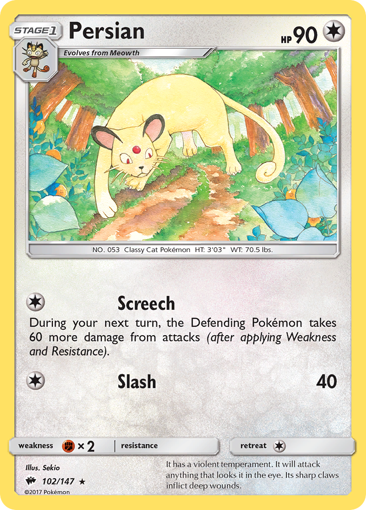 Persian (102/147) [Sun & Moon: Burning Shadows] | Exor Games Dartmouth